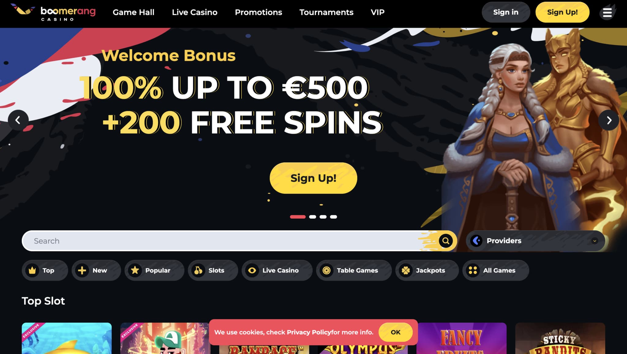 Boomerang Casino screenshot